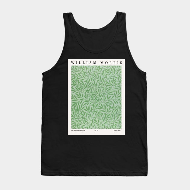 William Morris Exhibition Textile Willow Pattern Design Tank Top by VanillaArt